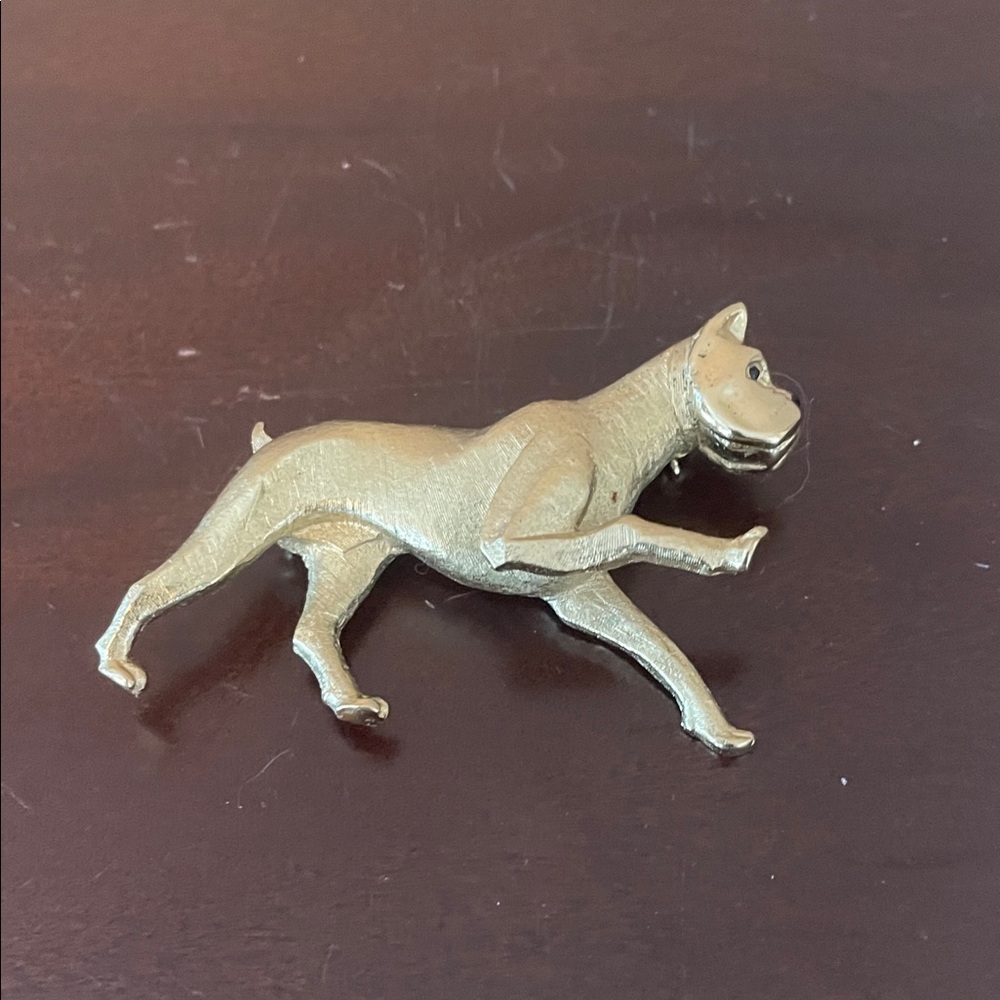 Marcel Boucher Boxer dog brooch